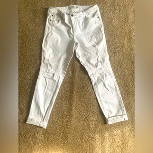 Torrid White Boyfriend Denim